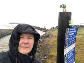 Filming in the rain, Skagastrond Iceland