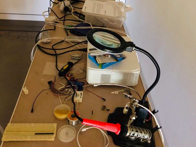 Eye of the Corvus tech on site